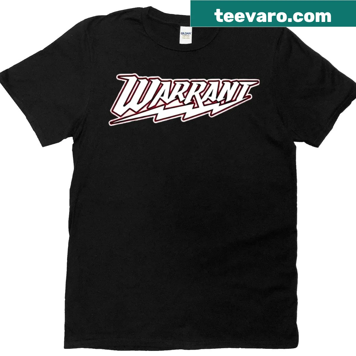 Retro glam metal band art on a t-shirt — on a men's t-shirt
