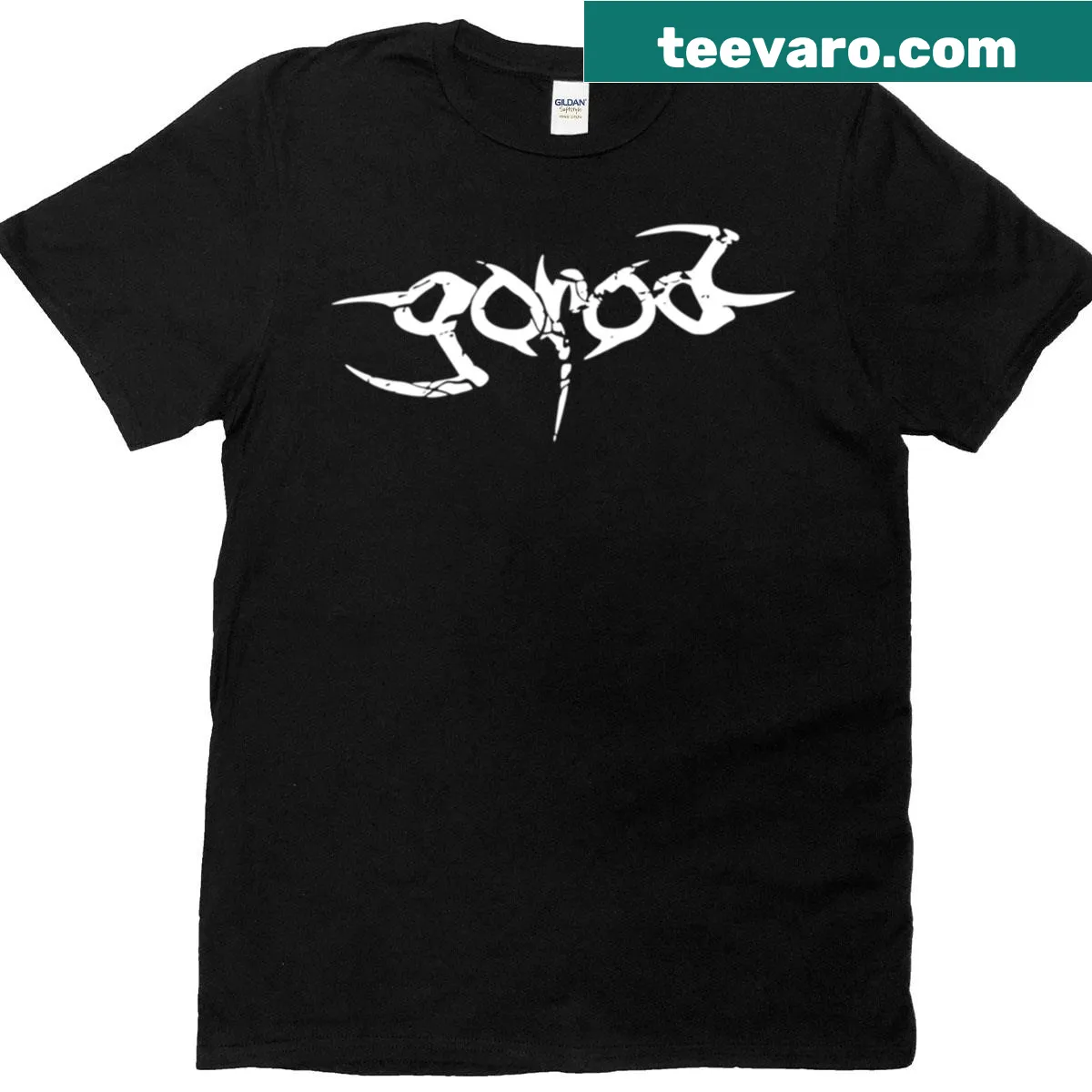 Oversized T-shirt featuring the bold Gorod HD logo. — on a men's t-shirt