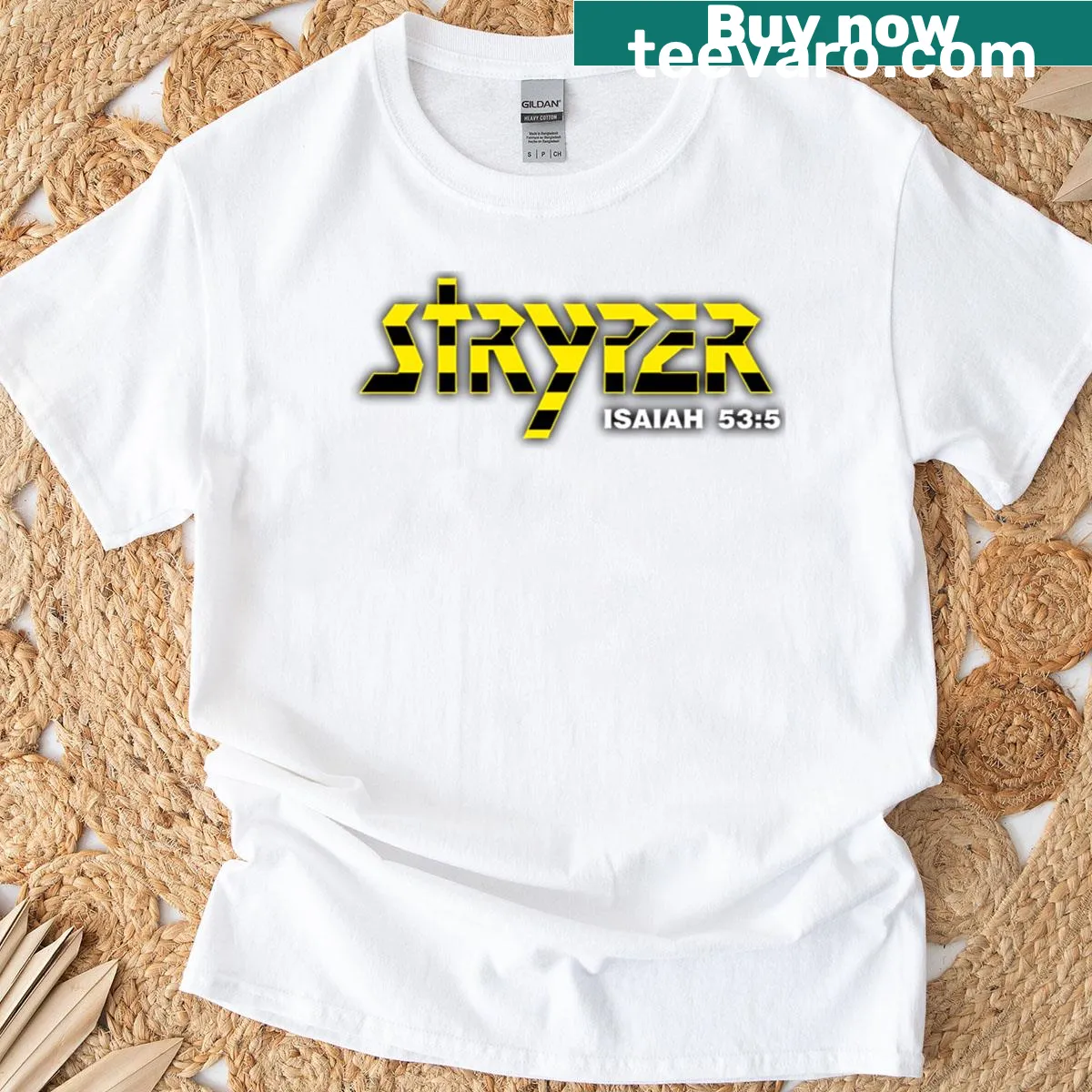 Hard Rock Band Strype T-shirt featuring dynamic rock-themed graphic — on a men's t-shirt