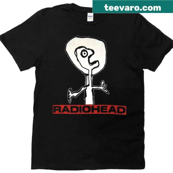 Radiohead logo graphic t-shirt celebrating their music