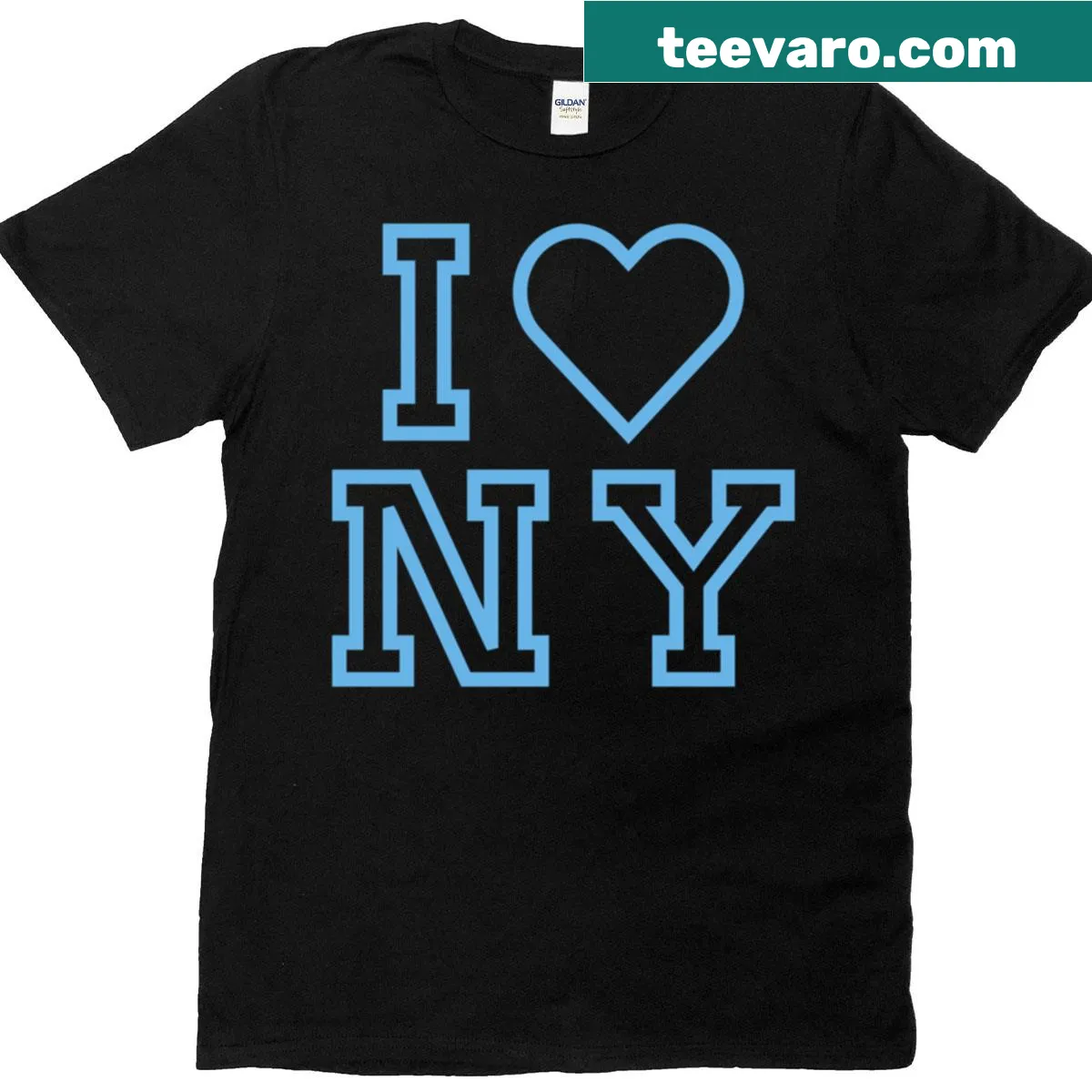 T-shirt with text I Love NY showcasing New York City pride — on a men's t-shirt
