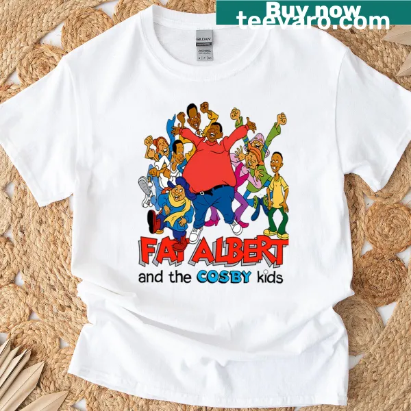 Funny cartoon design T-shirt for kids inspired by classic comedies.
