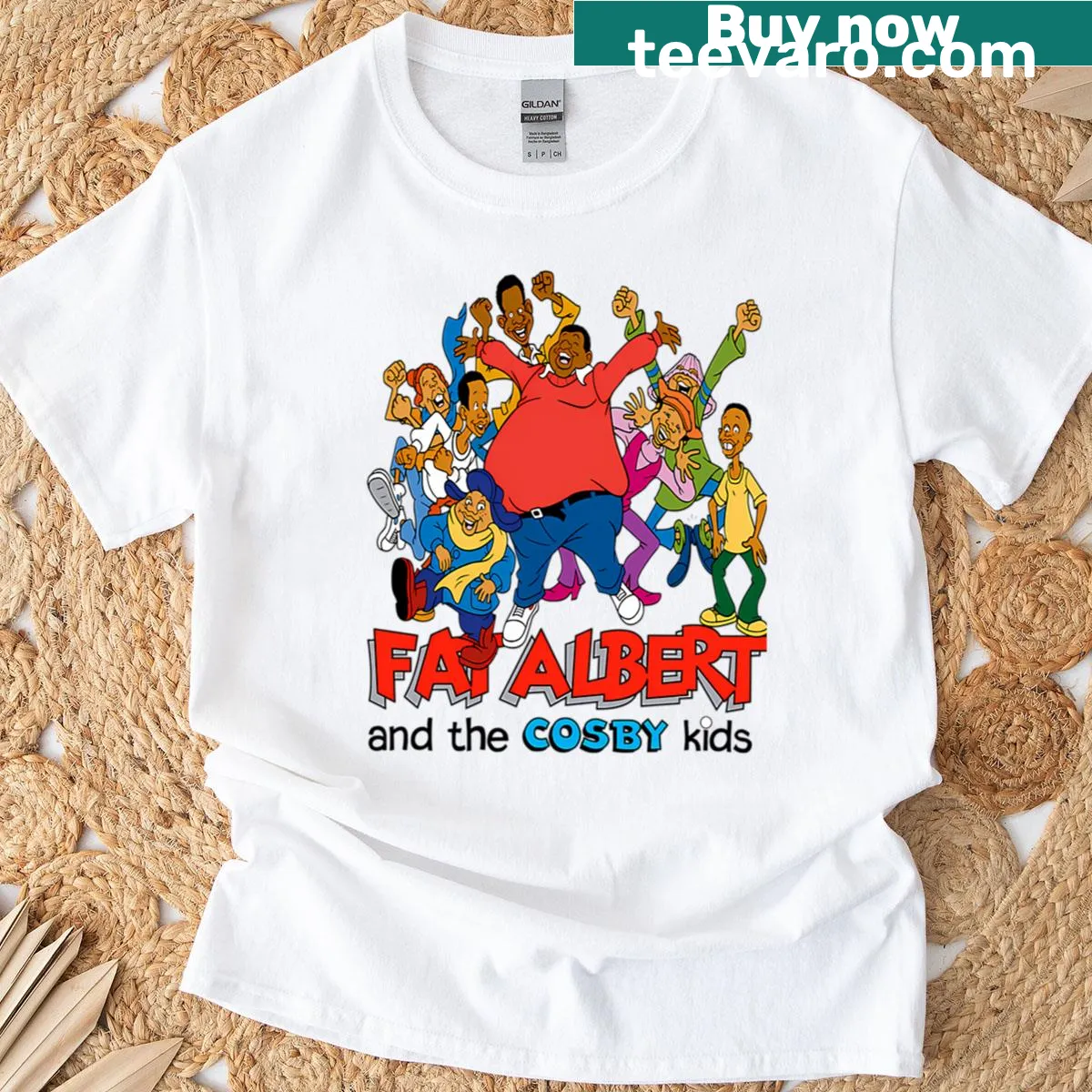 Funny cartoon design T-shirt for kids inspired by classic comedies. — on a men's t-shirt