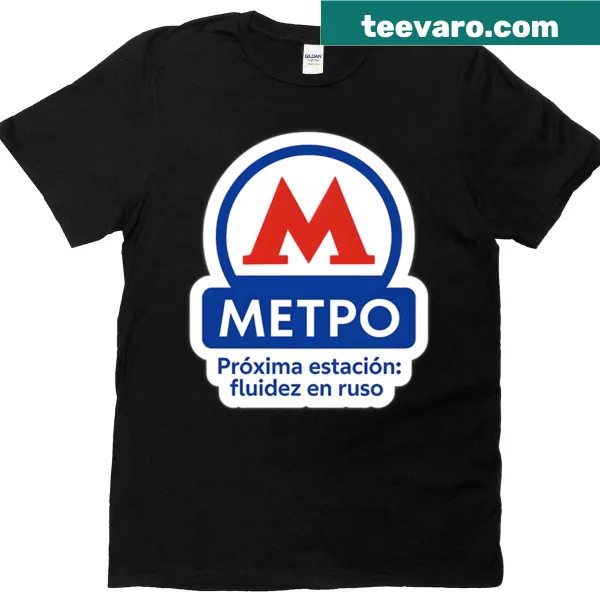 T-shirt featuring 'Las Vibras De Rusia' text design