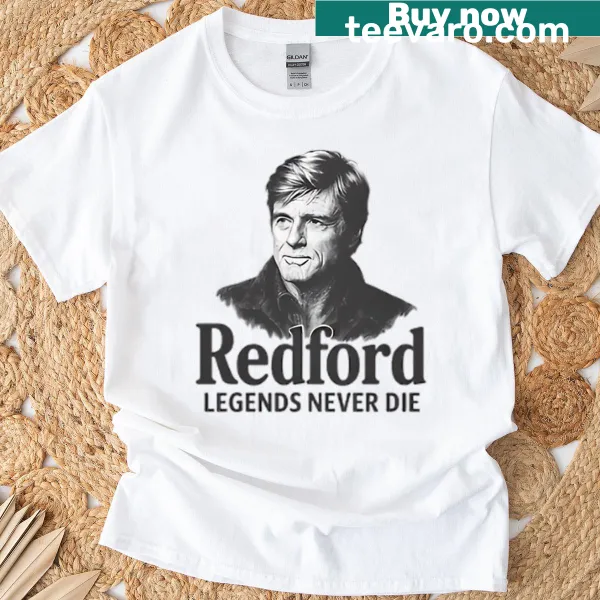 Vintage Robert Redford T-shirt featuring a classic design honoring the movie star.