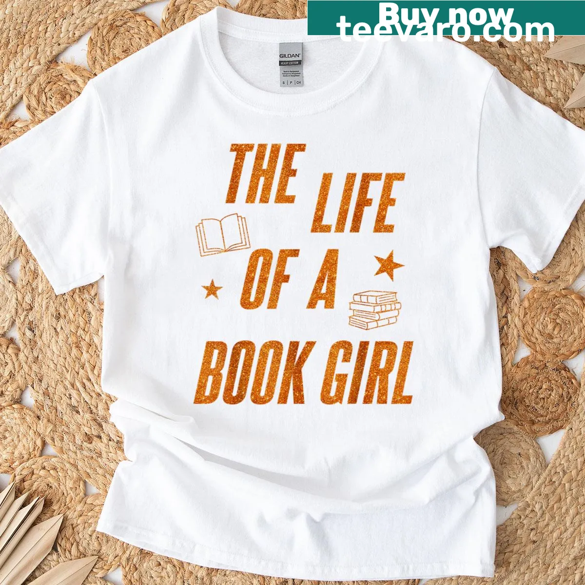 Funny librarian t-shirt for book lovers — on a men's t-shirt