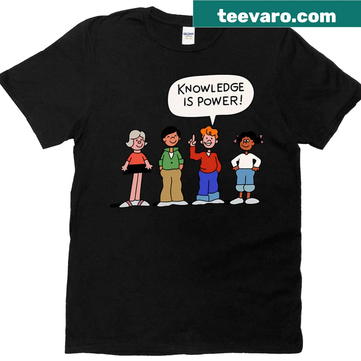 Vintage distressed cartoon show T-shirt for kids — on a men's t-shirt