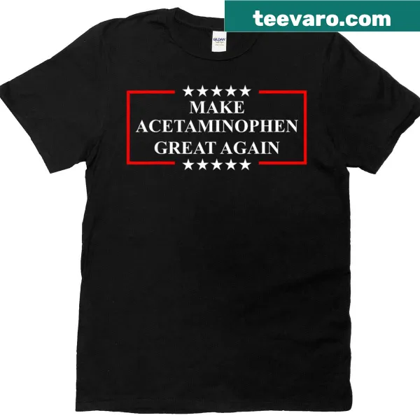 Funny T-shirt featuring a pun about acetaminophen and ADHD.