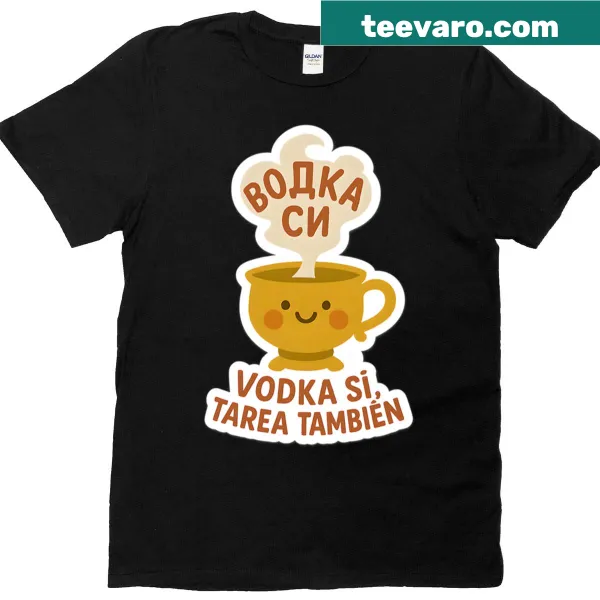 Funny meme in Spanish t-shirt with playful typography