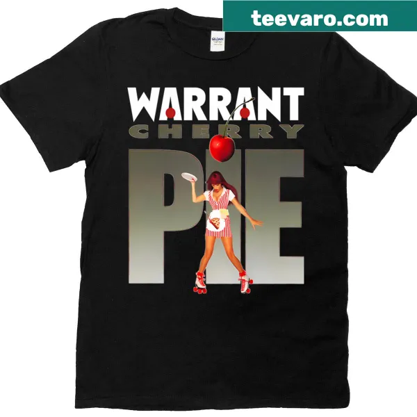 Vintage-inspired T-shirt featuring glam metal band tour art