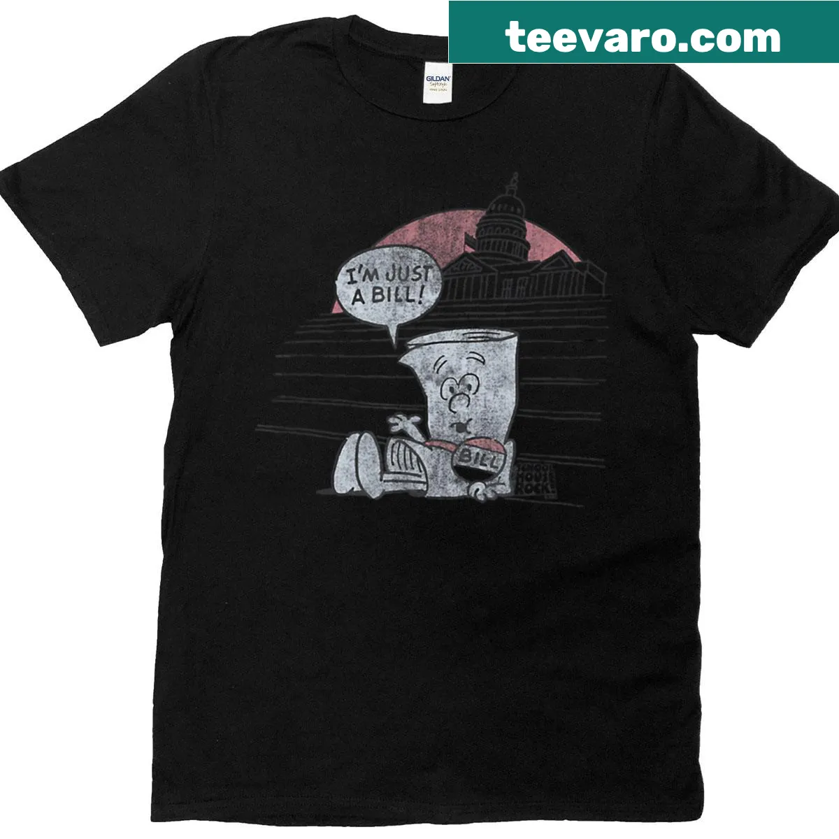 Vintage t-shirt with a cute cartoon movie logo for kids — on a men's t-shirt