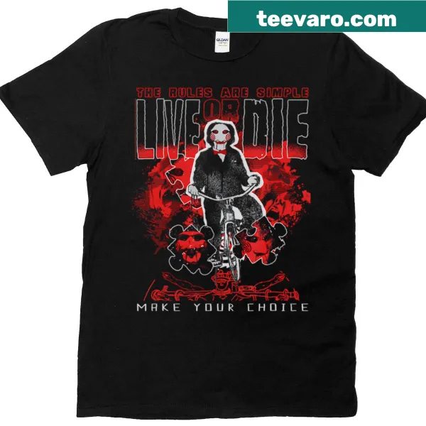 Vintage horror movie character logo T-shirt for Halloween