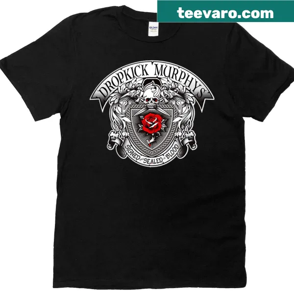 Murphys silver logo t-shirt with bold emblem across the chest