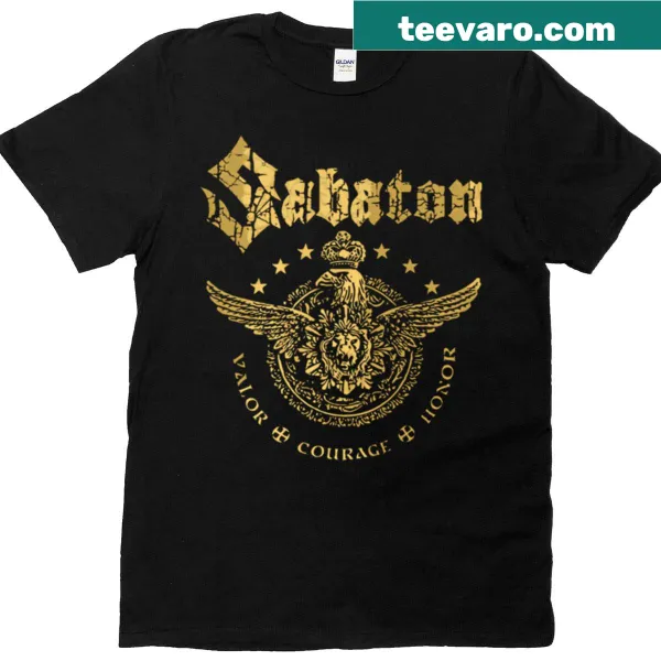 Vintage-style T-shirt with a classic metal band logo.