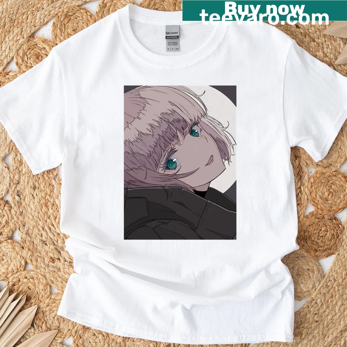 Minimalist T-shirt featuring Nazuna Nanakusa from Call Of The Night — on a men's t-shirt