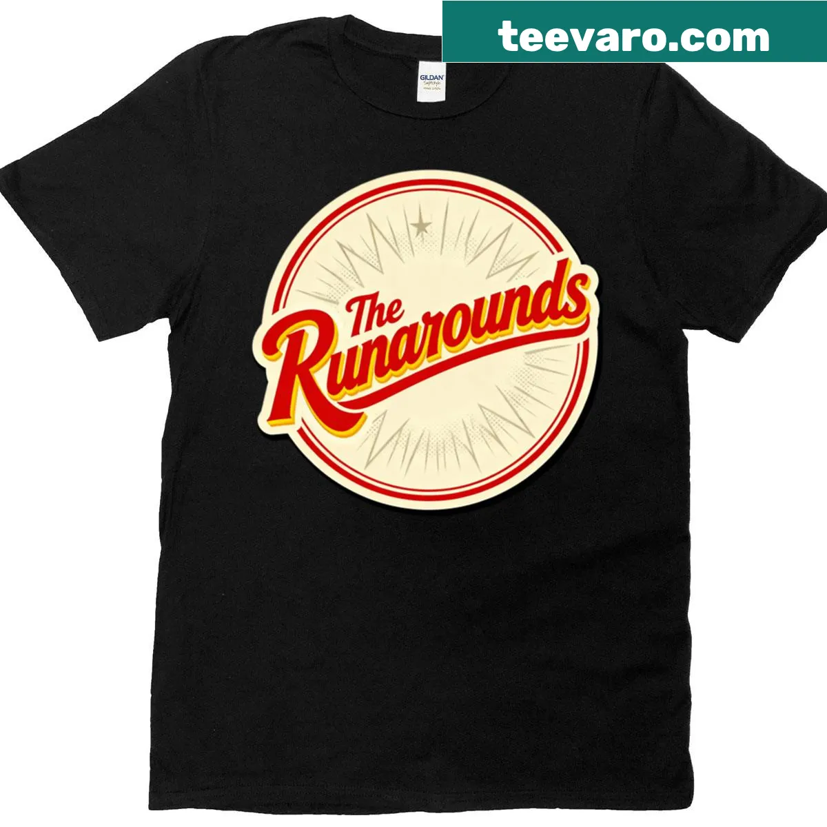 Graffiti-inspired lettering and arrows on a t-shirt — on a men's t-shirt