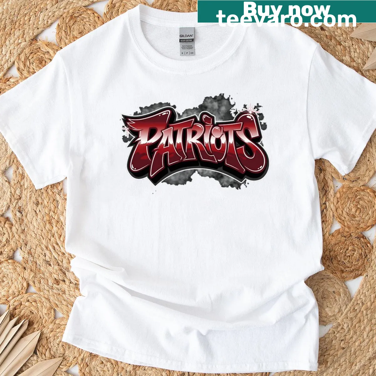Graffiti-style Pro Football design on an oversized T-shirt — on a men's t-shirt