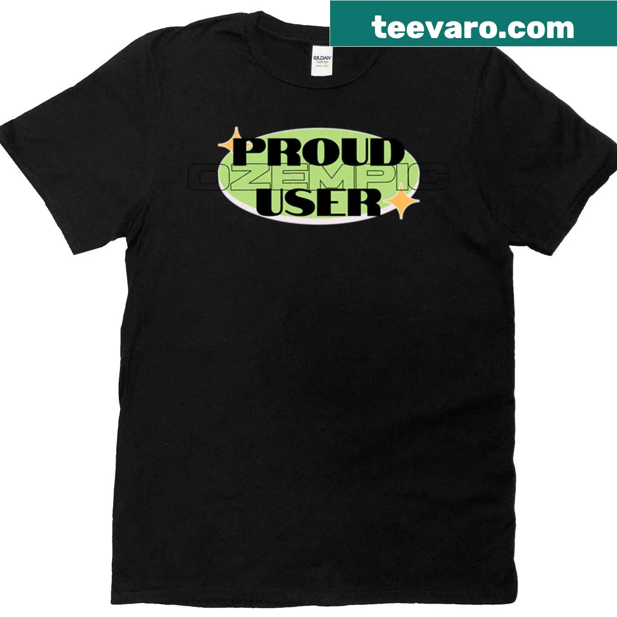 Funny t-shirt for Ozempic users with a proud message — on a men's t-shirt