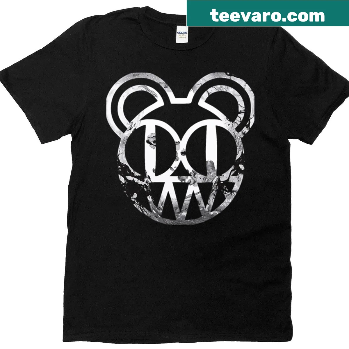 Radiohead band logo printed on a classic T-shirt — on a men's t-shirt