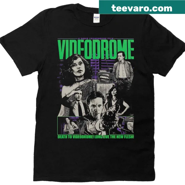 Vintage Halloween horror movie T-shirt with spooky design