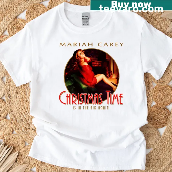 Vintage-style T-shirt featuring classic Christmas album graphics for music lovers