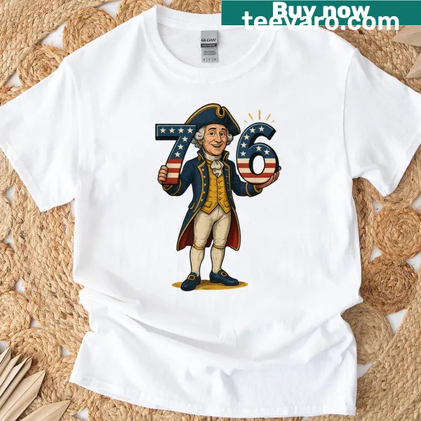 Teacher-themed t-shirt featuring George Washington and educational references