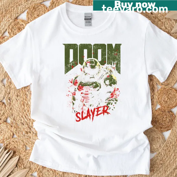 Vintage t-shirt with funny demon action graphic for gamers