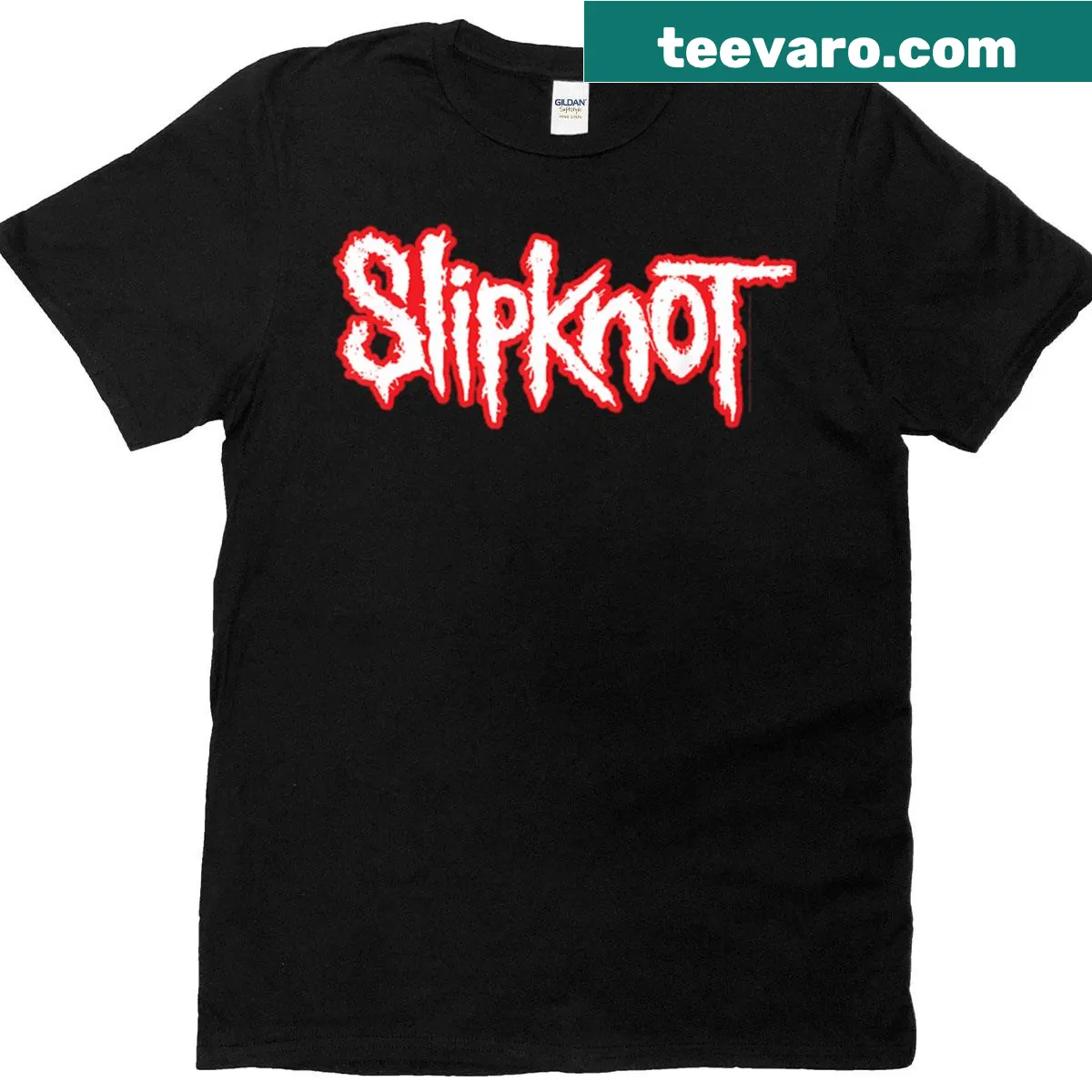 Oversized t-shirt featuring the official Slipknot logo — on a men's t-shirt