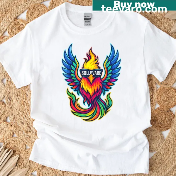 Illustrated school spirit t-shirt for Sollevare House with uplifting message