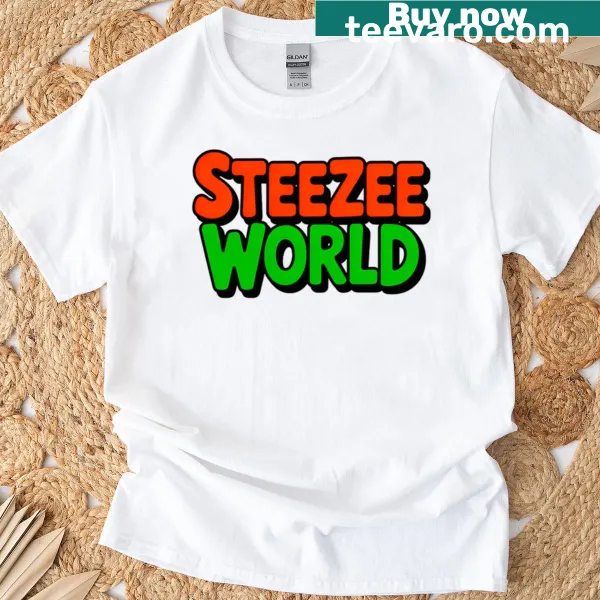 Steezee World October logo graphic on t-shirt