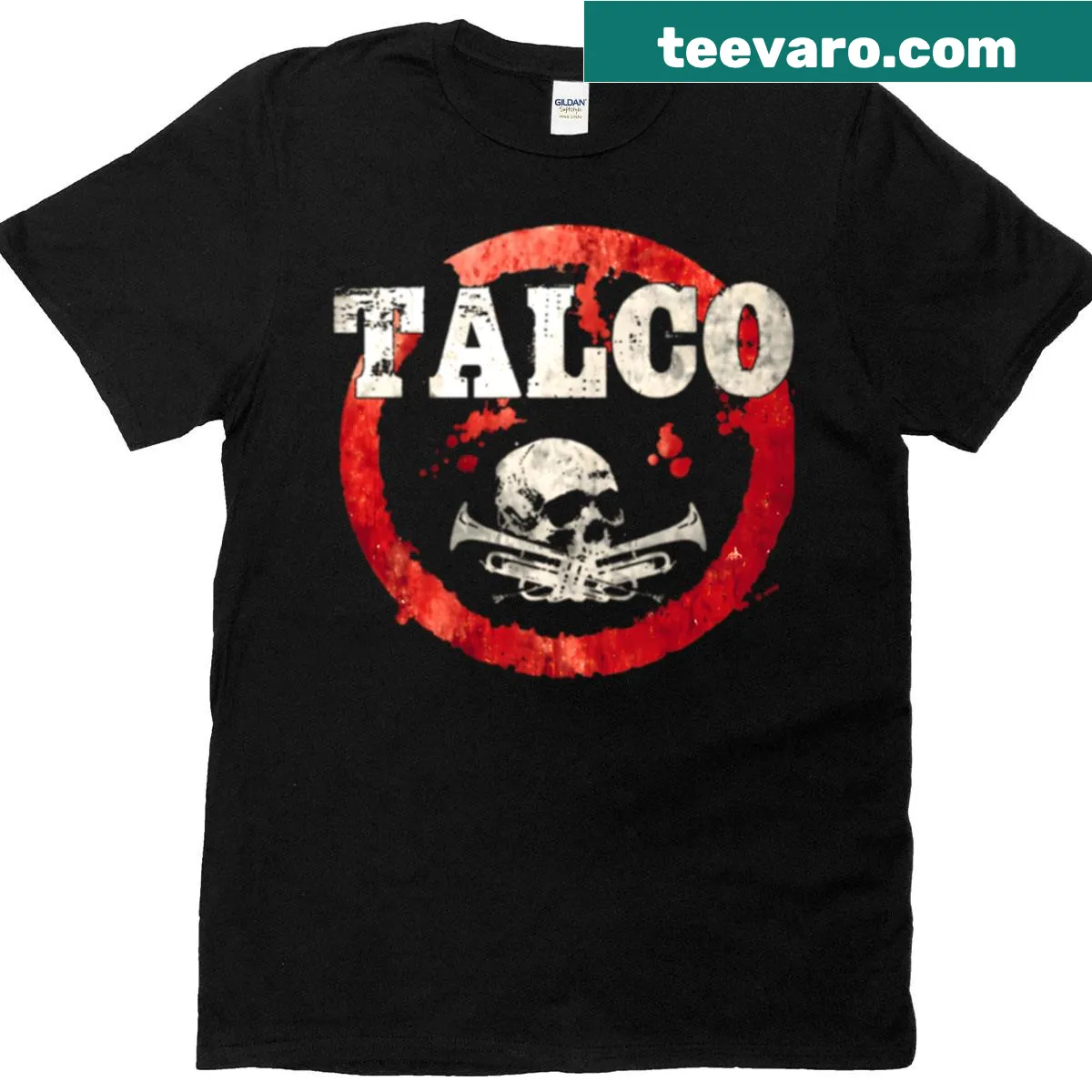 Talcos band logo T-shirt for music fans — on a men's t-shirt