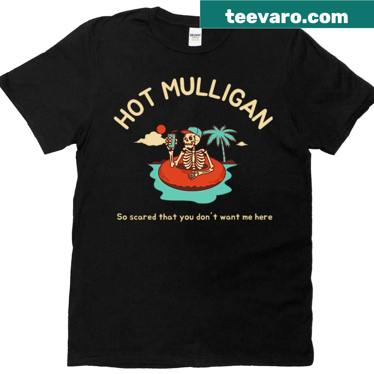 Vintage concert T-shirt featuring graphics of a band tour — on a men's t-shirt