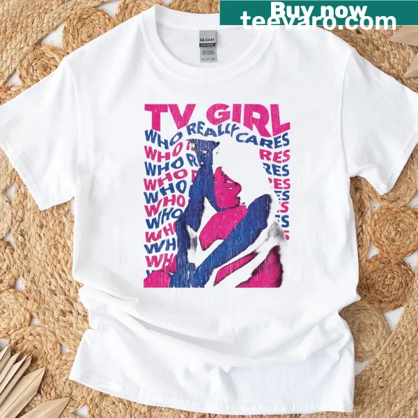 Kawaii-style t-shirt featuring playful graphics inspired by TV Girl