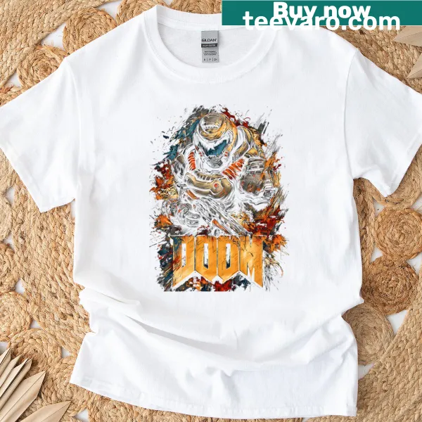 Funny vintage gaming t-shirt featuring a demon illustration