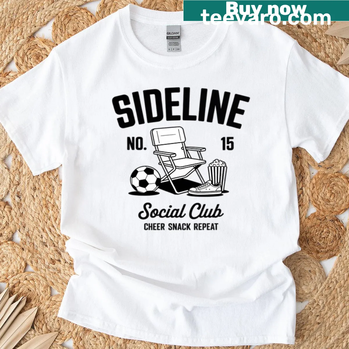 Soccer mom-themed T-shirt for game days and community events — on a men's t-shirt