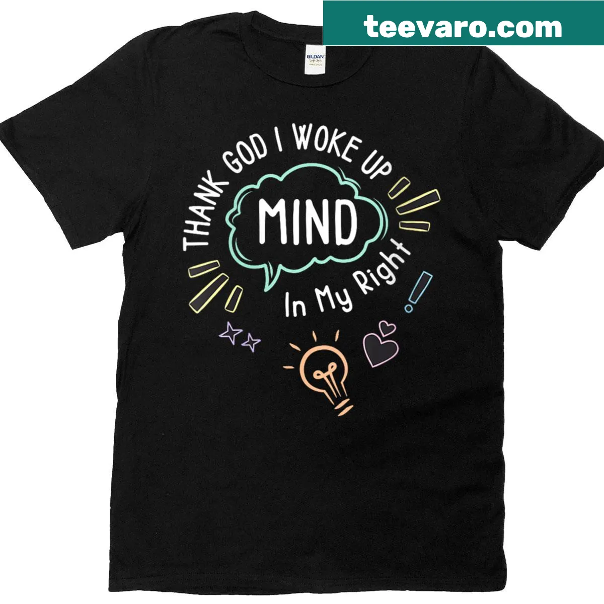 Inspirational women's t-shirt with a positive faith message. — on a men's t-shirt