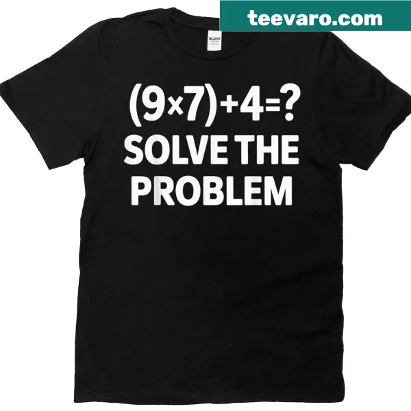 Math teacher t-shirt with humorous Pemdas graphic.