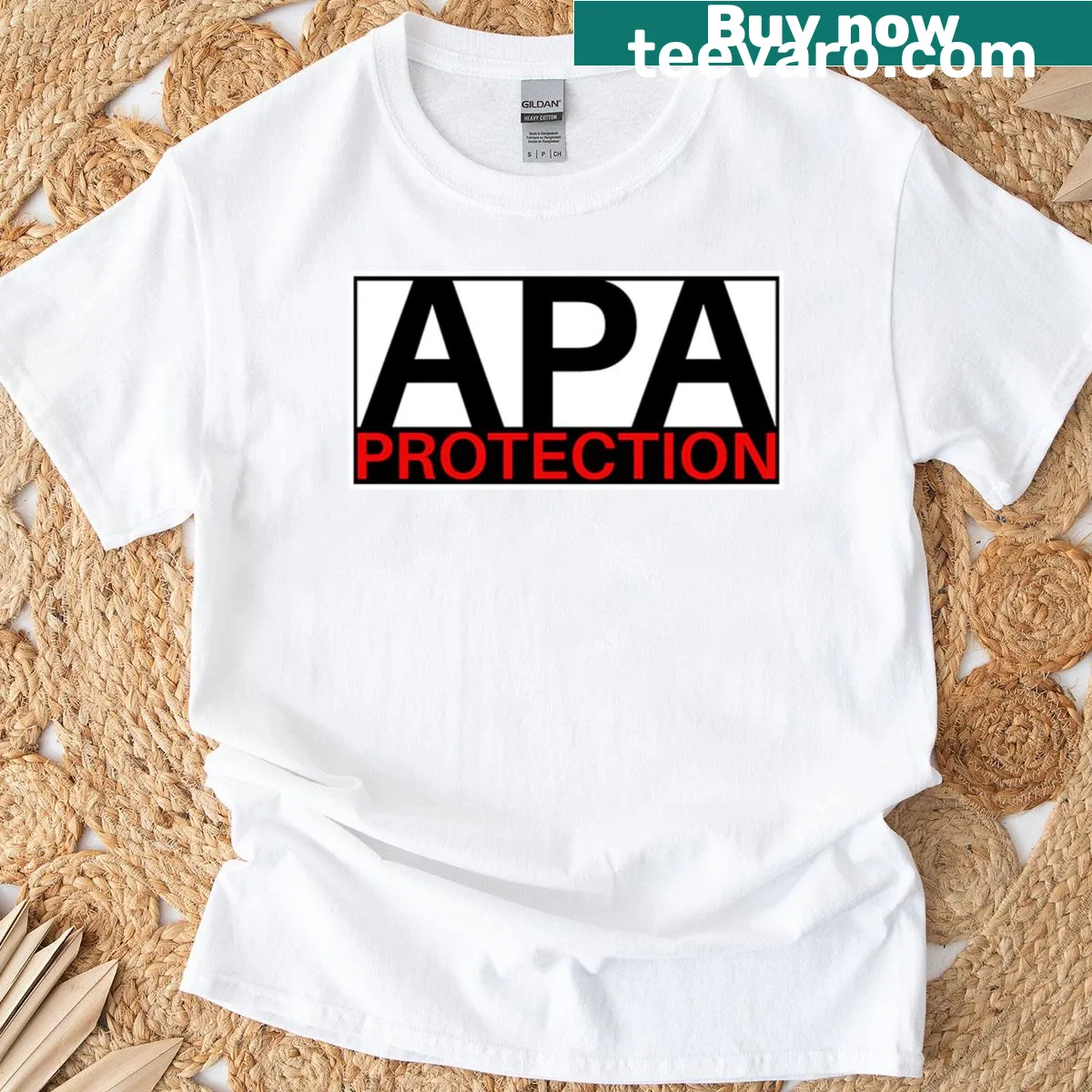 Playful design t-shirt for the Acolytes Protection Agency — on a men's t-shirt