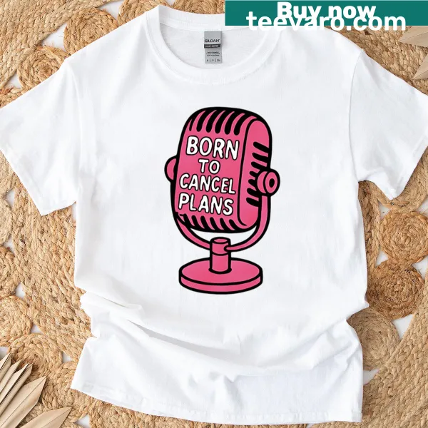 Pink introvert humor t-shirt with retro microphone and witty text