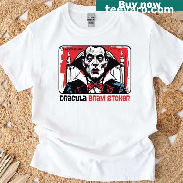 Illustration inspired by Bram Stoker's Dracula on a t-shirt