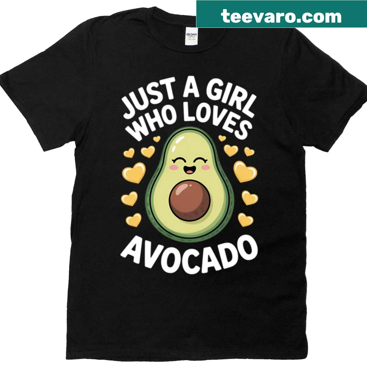 Cute design featuring an avocado and pear for food lovers — on a men's t-shirt