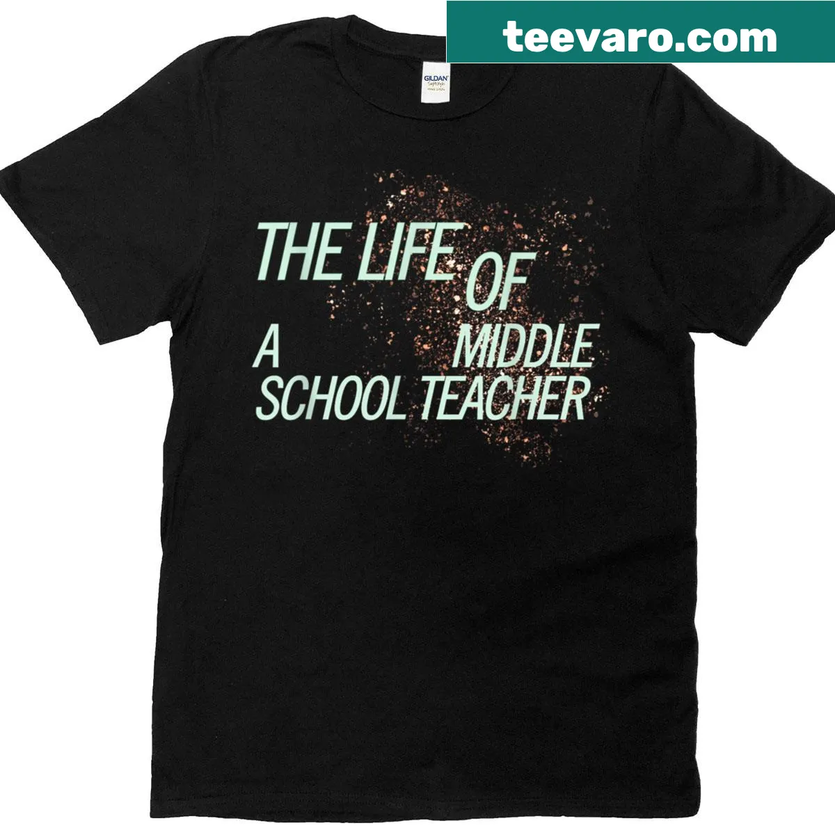 Cute middle school teacher t-shirt featuring playful design — on a men's t-shirt