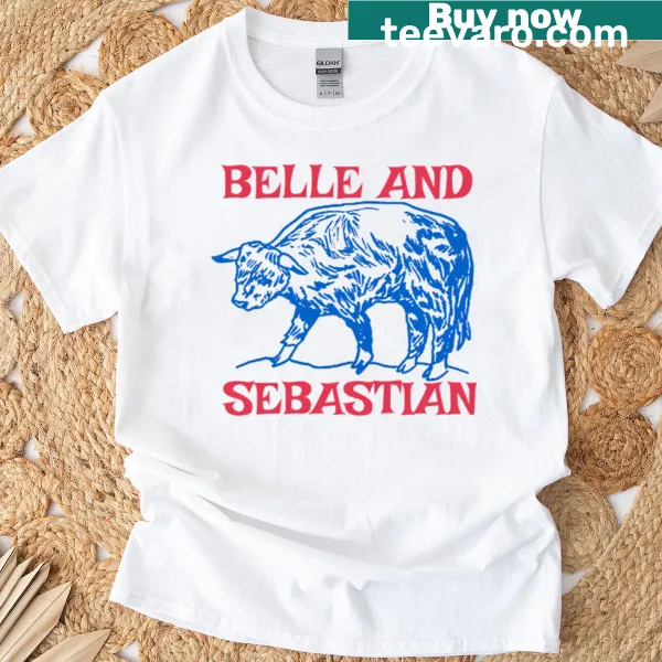 Dark atmospheric T-shirt featuring an intricate graphic with a character named Belle