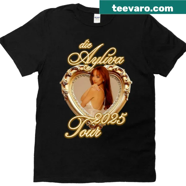 T-shirt with graphics celebrating Die Ayliva Tour 2025