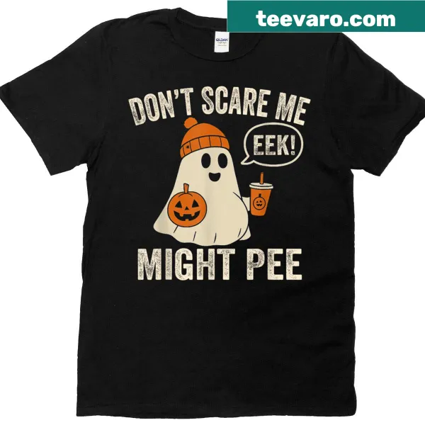 Funny pregnancy t-shirt with ghost and humorous saying for Halloween