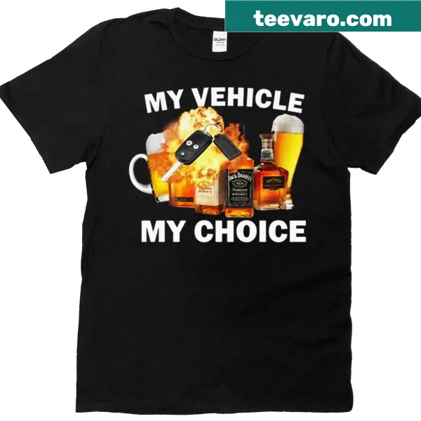 Bold text shirt addressing drunk driving awareness