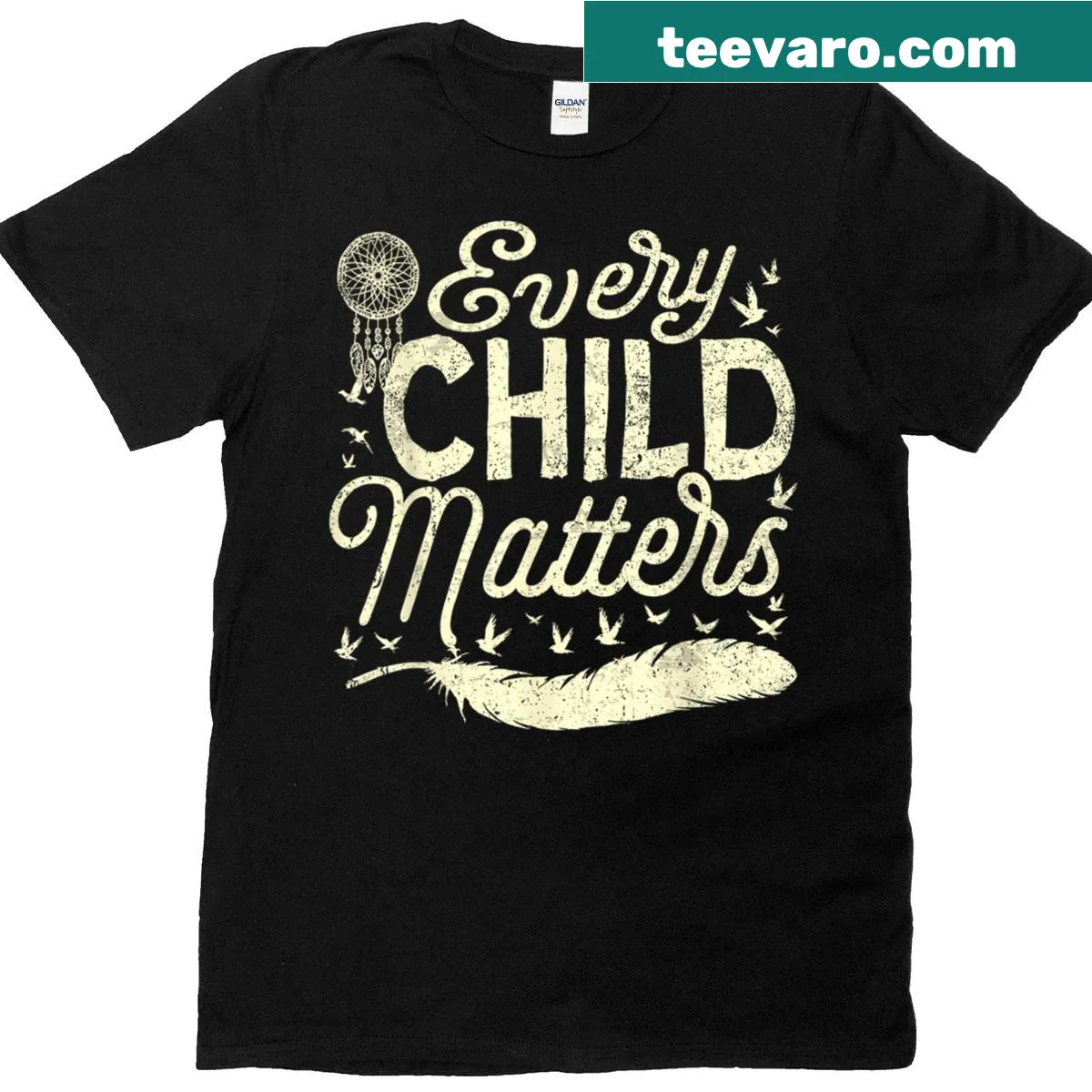 Uplifting t-shirt with Every Orange Day Child Kindness Matter slogan — on a men's t-shirt