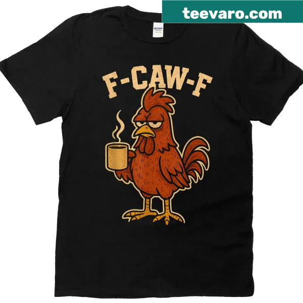 Funny T-shirt for women featuring a chicken pun about coffee.
