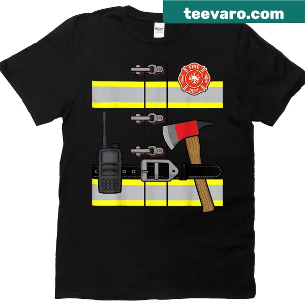 Firefighter uniform design T-shirt for Halloween