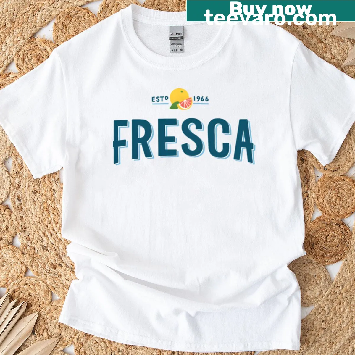 Fresca logo printed on a casual t-shirt — on a men's t-shirt
